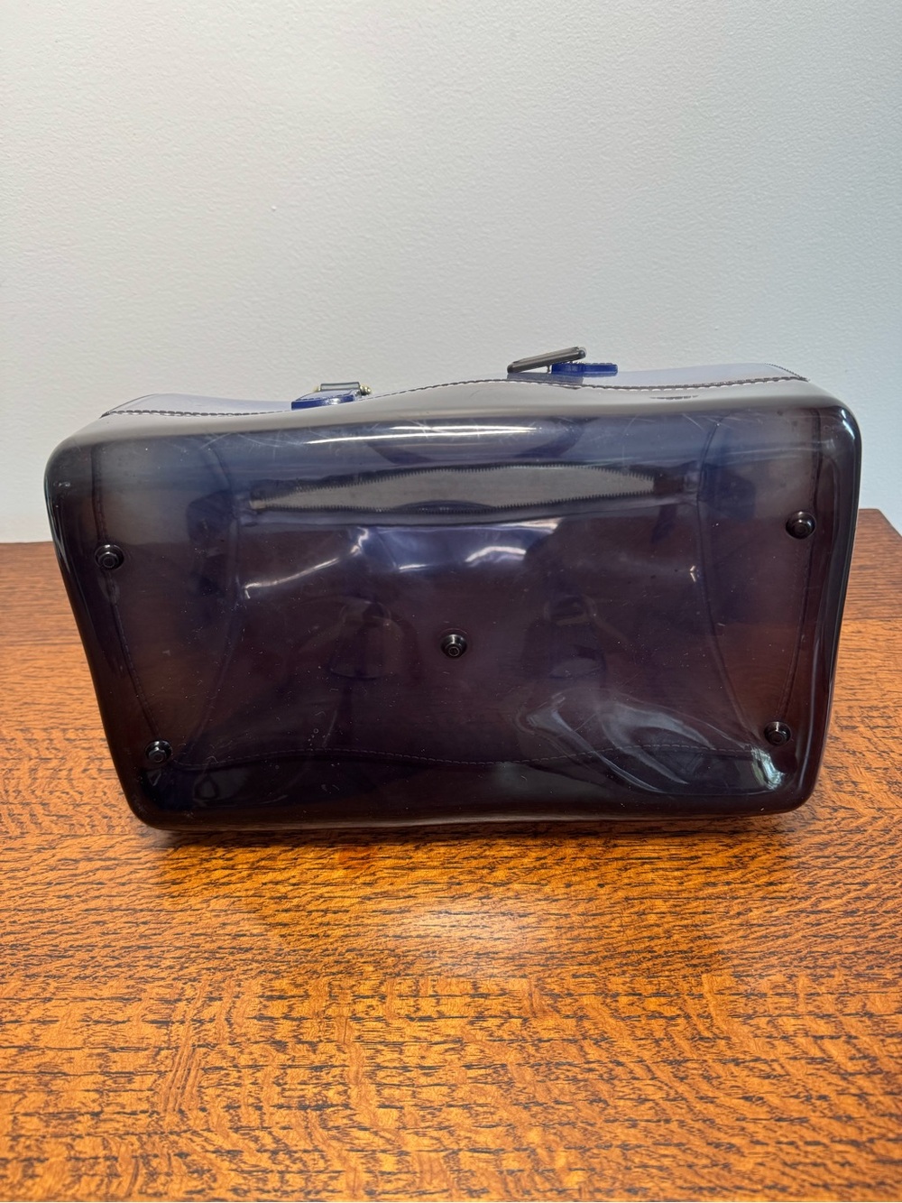 Furla Candy Bag Satchel Ombré Blue Translucent Jelly Boston Bag - Picture 7 of 14